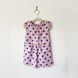Crewcuts heart dress, girls size 2